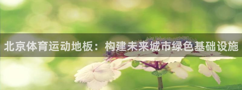 so米jrs直播体育平台直播：北京体育运动地板：构建未来城市绿色基础设施
